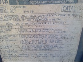 1988 TOYOTA TRUCK, STD CAB, MT, 4WD,  Z25043